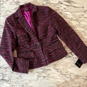 NWT NANETTE LEPORE 🇺🇸 interwoven jacket sz 4